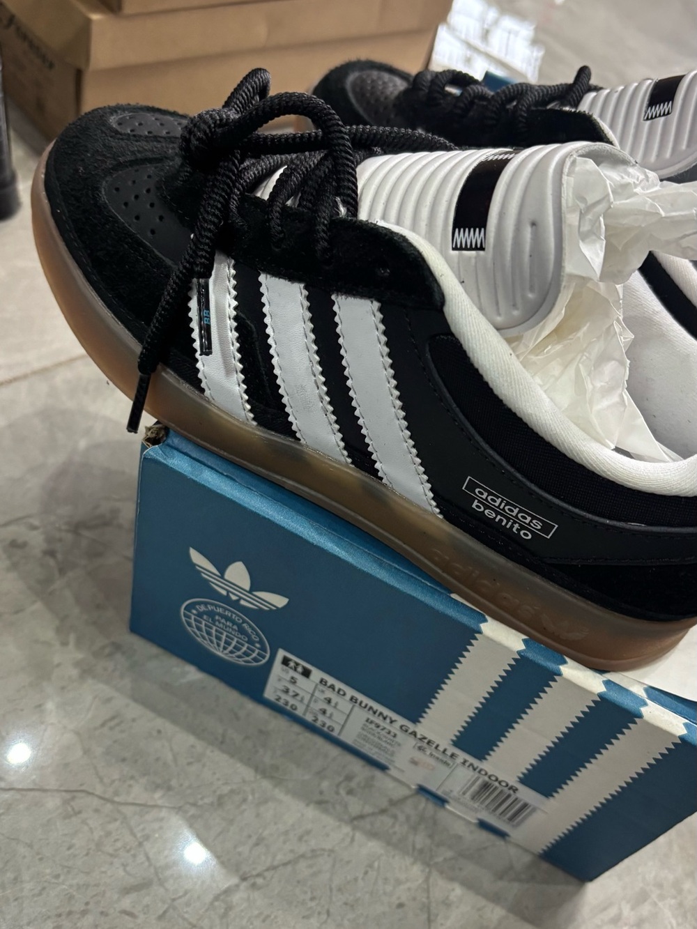 adidas Benito Men's Black & White Skate Sneaker